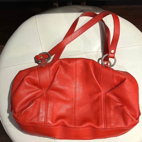 Red Leather Shoulder Bag - Picture 2 of 9